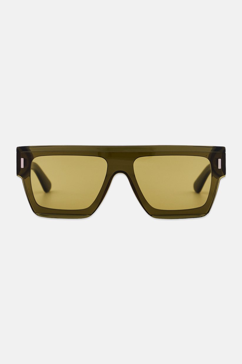 Calvin Klein Collection Square Khaki Sunglasses Calvin Klein CK4359S 022 Striped Khaki Gradient Square  main image 4