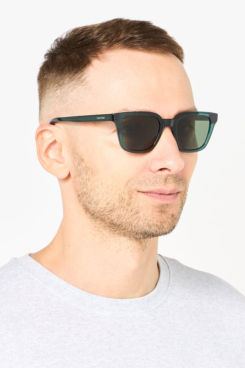 Calvin Klein Jeans CK24506S Green Rectangle Sunglasses Rectangle Sunglasses Calvin Klein® | 00CK24506S001 main image 3