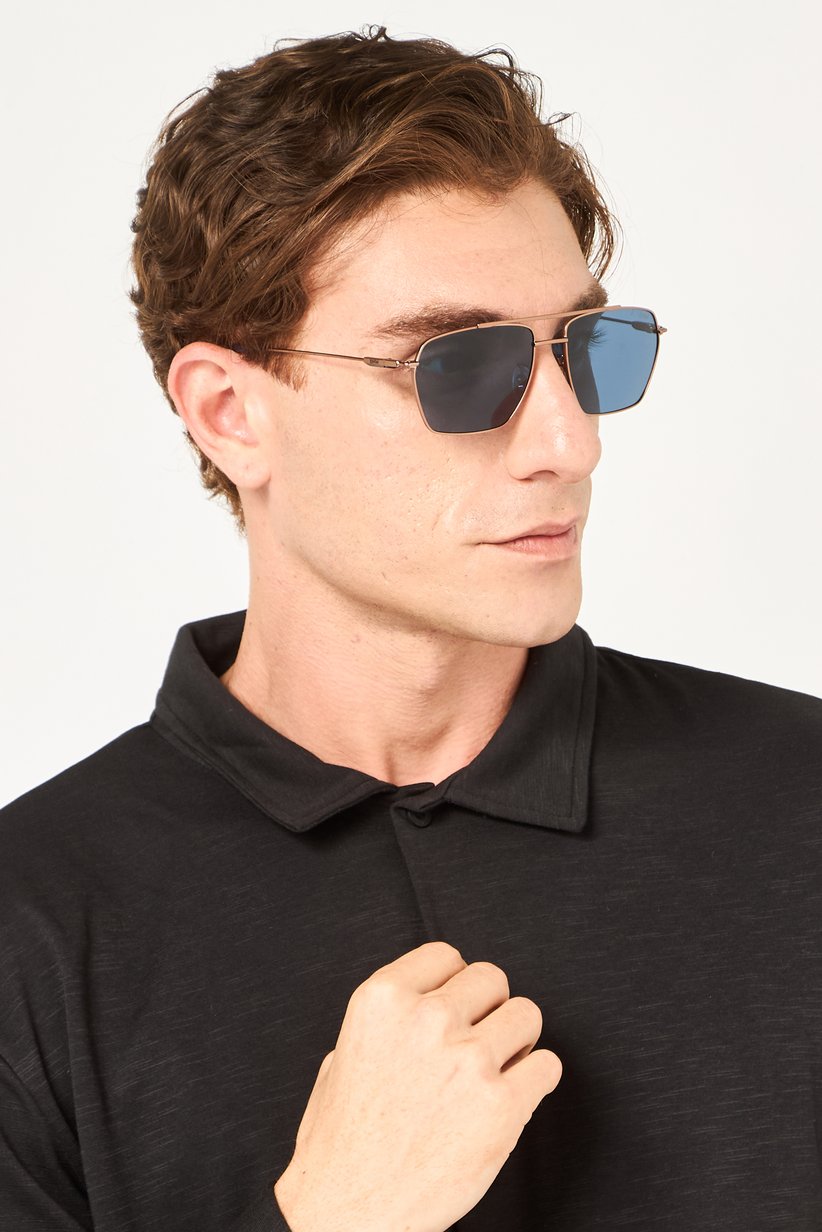 Men BW0044-H35V59 Square Sunglasses, Blue 2
