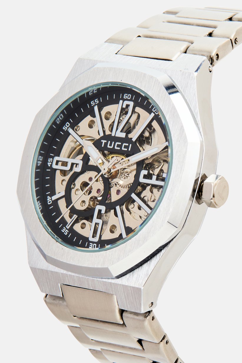 Men TW0597 Stainless Steel Analog Watch 40 mm, Silver 4