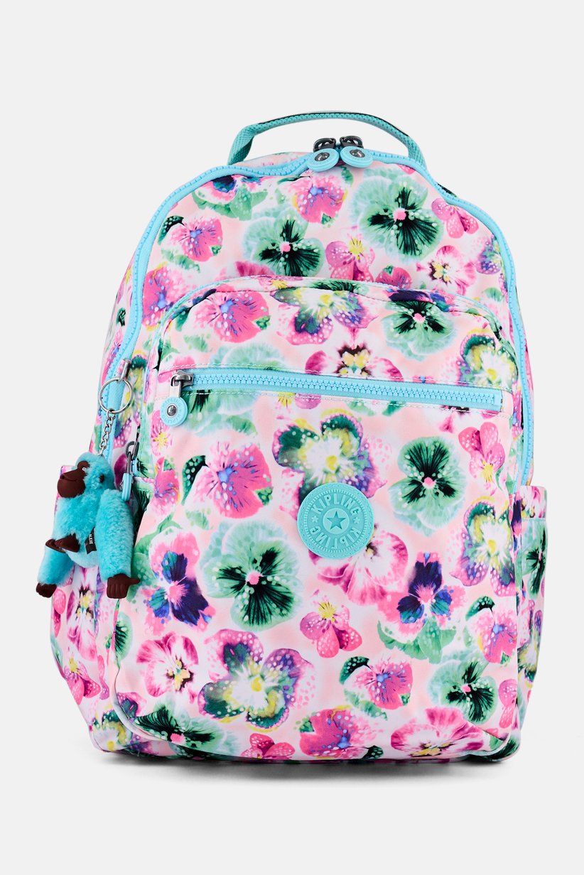 Kipling Multicolor Floral Backpack Buy Kipling Women Floral Print Backpack, Multicolor Online  main image 2