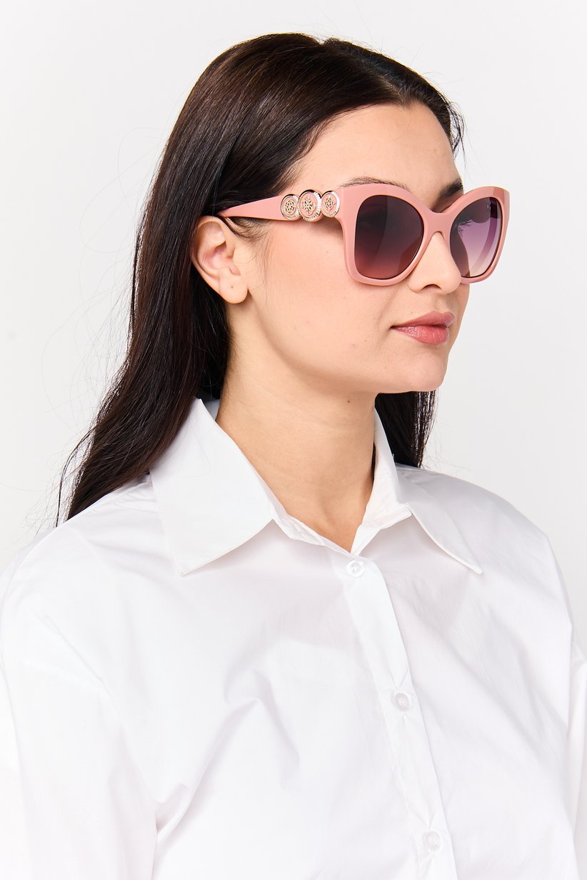 Buy Guess Women GU00197 72F Butterfly Sunglasses, Pink 