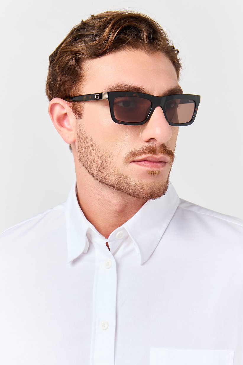 Buy Guess Men GU00212 52E Rectangular Sunglasses, Black  display picture 3
