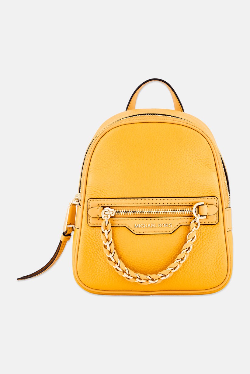 Michael Kors Mustard Leather Backpack MICHAEL KORS ERIN SMALL CONVERTIBLE LEATHER BACKPACK PEBBLED  main image 4