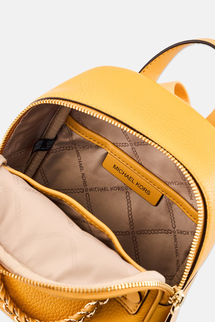 Buy Michael Kors Women Brand Logo Backpack, Mustard Online  display picture 1