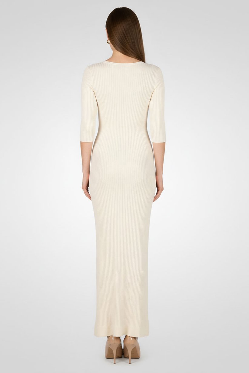 Buy Maje Women Textured Bodycon Dress, Light Yellow Online