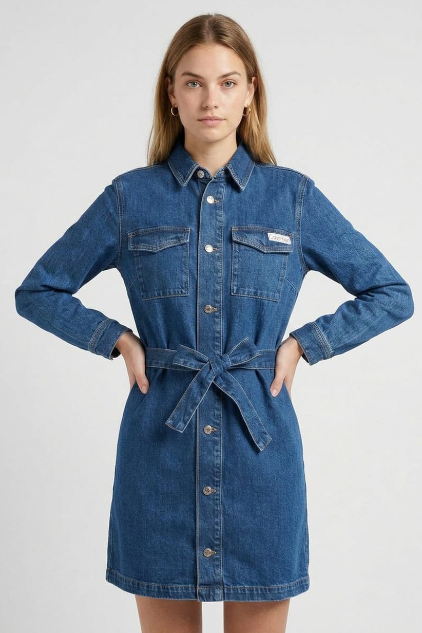 ck denim dress Buy Calvin Klein Calvin Klein Jeans Women Midi Dress, Blue Online This dress has short Don't Pardon My French Sold By:Box of 5 Clothing Lulus | Black Cap