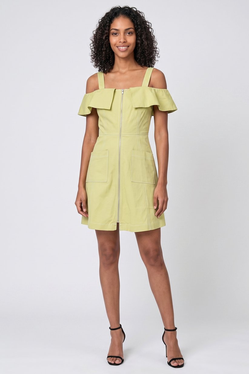 vero moda green dress Buy Vero Moda Denim Women Plain Mini Dress, Online colour: green-velvet-and-sequin-racer-neck-midi-dress