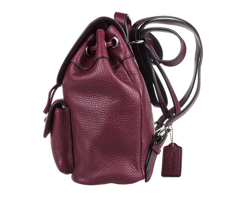 Coach Mini Billie Backpack Pebbled Burgundy in Like New Condition Coach billie backpack in - Gem main image 4