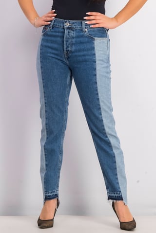 Hilfiger Denim Women Slim Fit High Rise Two-Toned Jeans, Blue