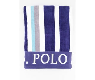 Striped Nautical Design Lofty Beach Towel, Blue Combo