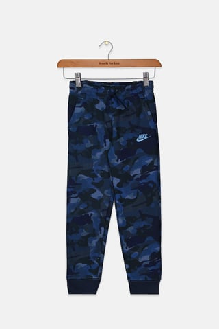Kids Boy Embroidered Logo Camo Jogger Pant, Midnight Navy