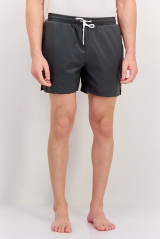 Men Brand Logo Board Shorts, Grey