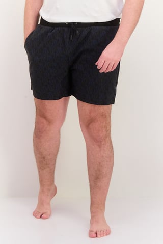Men All Over Print Board Shorts, Black