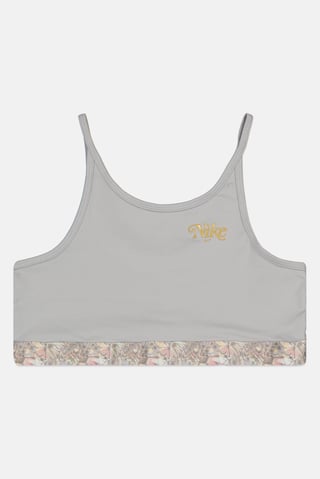 Kids Girl Non Padded Training Sports Bra, Light Grey