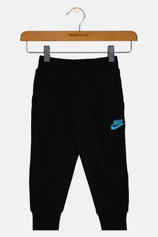 Toddlers Boy Pull On Brand Logo Outdoor Pants, Black