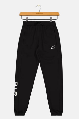 Kids Boy Standard Fit Brand Logo Drawstring Track Pant, Black