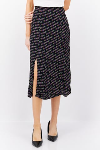 Tommy Jeans Women Brand Logo Casual Midi Skirts, Multicolor