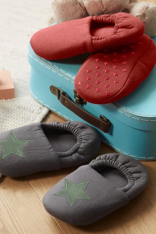 Toddlers Boy 2 Packs Plain And Embroidered Shoes, Grey