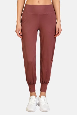 Women Plus Size Pull On Training Leggings, Brown