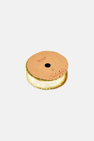 Glitter Metallic Gold Ribbon, Gold
