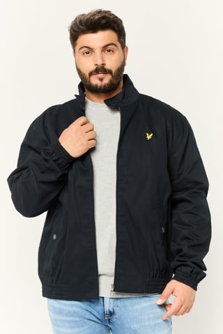 Men Brand Logo Soft Shell Jacket, Navy Blue