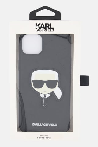 iPhone 14 Plus Karl Head Patch Ultra-Thin Case, Black