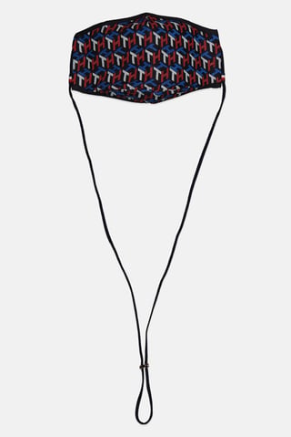 Women Allover Print Elevated Face Mask, Multicolor