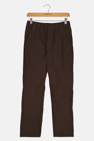 Kids Boy Plain Pull On Pants, Dark Brown