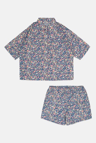 Kids Girl 2 Pieces Floral Print Pajama Set, Multicolor