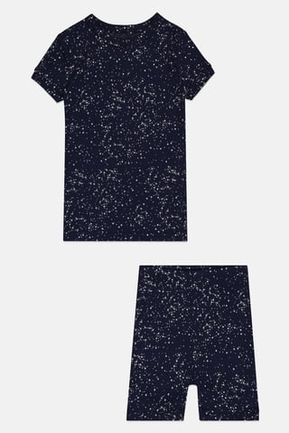 Kids Girl 2Pcs Allover Print Top And Pajamas Sleepwear Set, Multicolor