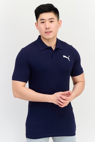 Men Sportswear Fit Short Sleeves Outdoor Polo Shirt, Navy Blue