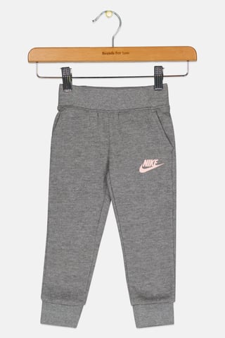 Toddlers Girl Brand Logo Outdoor Sweatpants, Grey