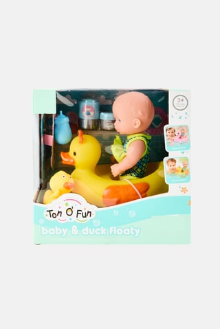 Baby And Duck Floaty Bath Toy