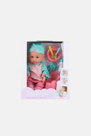 Newborn Baby Doll With Accessories Set