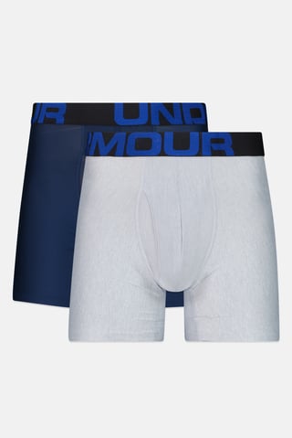 Men 2 Pieces Pack Brand Logo Underwear Trunks, Multicolor