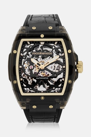 Men RB3802M-06 Silicone Analog Watch 40mm, Black