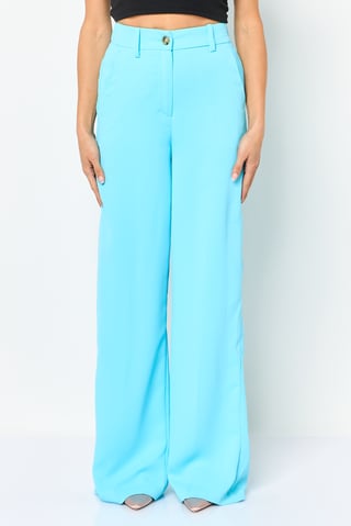 Women Wide Leg Plain Palazzo Pants, Turqouise