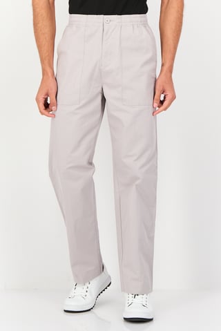 Men Regular Fit Plain Chino Pants, Grey