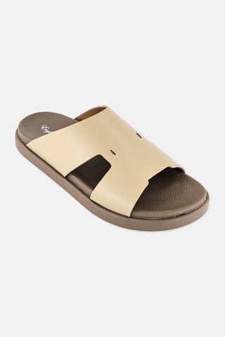 Men Slip On Arabic Sandals, Khaki