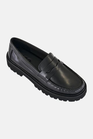 Women Marguenat-In Slip On Loafer Shoes, Black