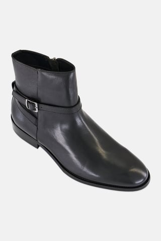 Women Visco Zipper Closure Ankle Boots, Black