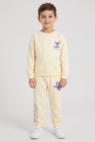 Disney x Lilo Stitch Toddlers Boy 2 Pieces Graphic Print Sweatshirt And Sweatpants Set, Multicolor