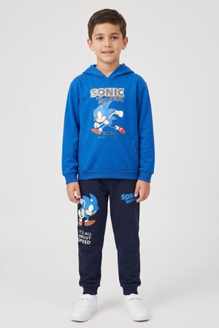 Kids Boy 2 Pcs Graphic Print Long Sleeve Hoodie And Jogger Set, Multicolor