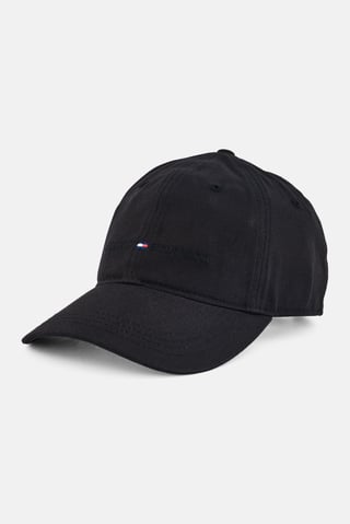Men Embroidered Logo Cap, Black