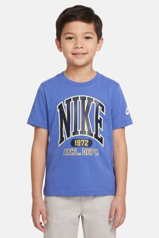 Kids Boy Sportswear Fit Short Sleeve Outdoor T-Shirt, Blue