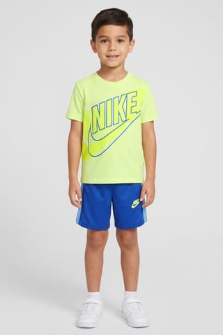 Toddlers Boy 2 Pcs Brand Logo Short Sleeve T-Shirt And Shorts Set, Multicolor