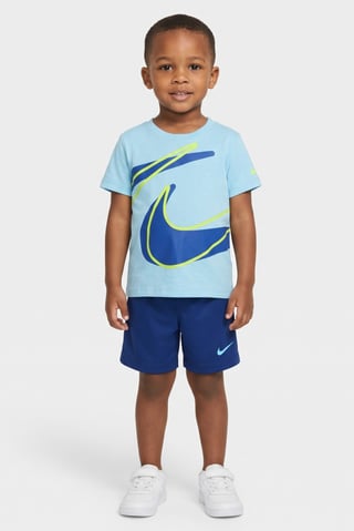Toddlers Boy 2 Pcs Graphic Print Short Sleeve T-Shirt And Shorts Set, Multicolor