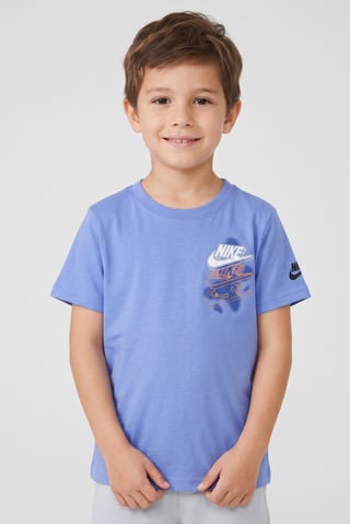 Kids Boy Sportswear Fit Short Sleeve Outdoor T-Shirt, Blue