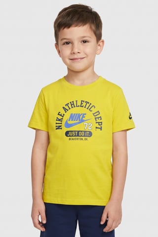 Kids Boy Short Sleeve Outdoor T-Shirt, Dark Yellow